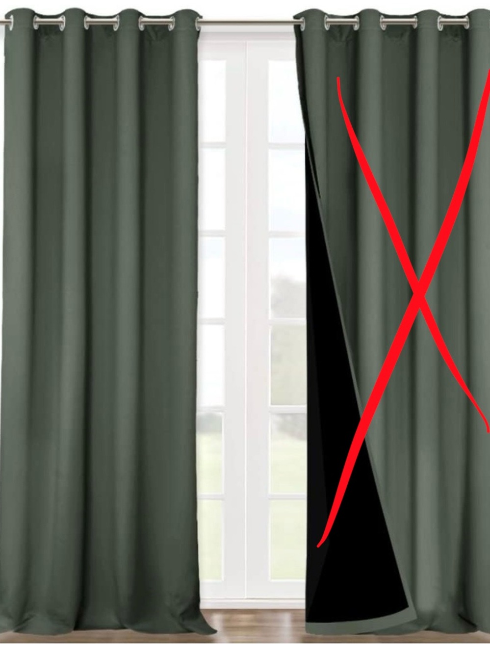 NICETOWN Dark Mallard 100% Blackout Curtain for Windows, Heavy Duty, 1 PC Only